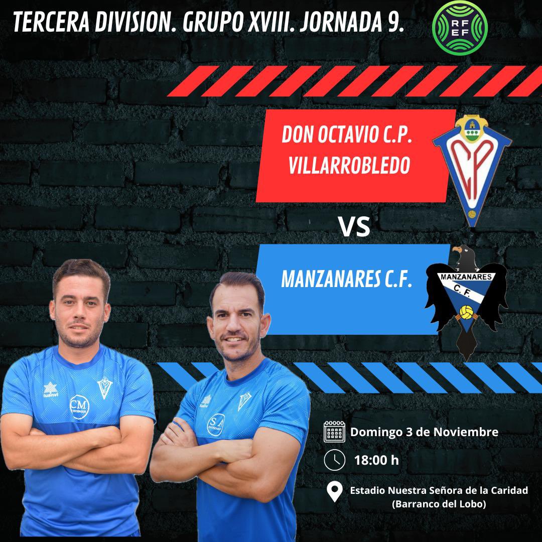 Este domingo día 3 de Noviembre tienes una cita en el Barranco 🫵🐺
A las 18:00 recibiremos al Manzanares C.F. 
Te necesitamos! ♥️💙