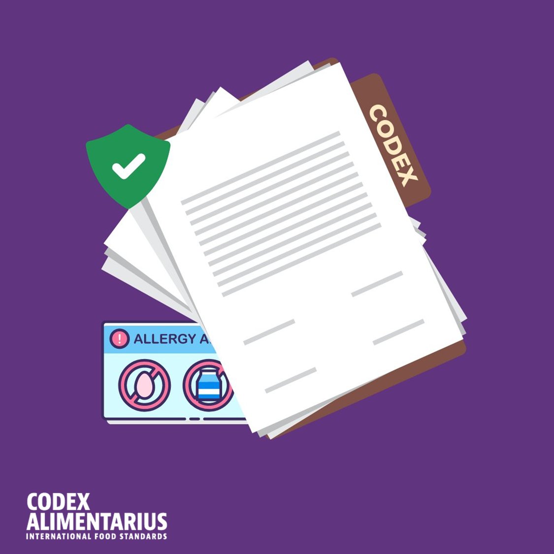 <a href="/InspectionCan/">Canadian Food Inspection Agency</a> 📙| Allergens are an ongoing #FoodSafety concern for:

🔸consumers
🔸food business operators
🔸competent authorities

👉Recognizing the need of having a text on how to manage food allergen, Codex adopted a standard for FBO.

➕ℹ️➡️ bit.ly/CodexTexts

#CCFL48 | #Codex