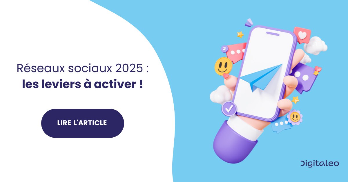 #RéseauxSociaux2025 | 5 minutes de lecture pour toucher 5 milliards d'utilisateurs en 2025 ! 🤩

Préparez-vous avec ces leviers clés :
💸 Commerce social
🤝 Micro-influence
🤖 IA 
📲 Stories &amp; one-shot

Notre article👉blog.digitaleo.fr/reseaux-sociau…