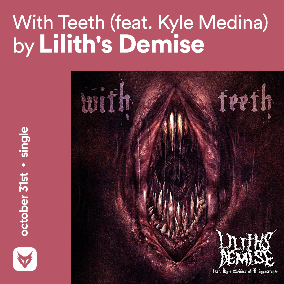 FOXCOREisdead's tweet photo. // Thursday releases, Pt. II.I: October 31st
@Liliths_Demise โ With Teeth (feat. #KyleMedina of @bodysnatcherfl)
@portrayalof โ CHRISTFUCKER II
#DarkoUS โ BLOOD HOST
#chaossequence โ NEOFLESH (feat. #BorninDissonance) https://t.co/P0yqx8KsBV