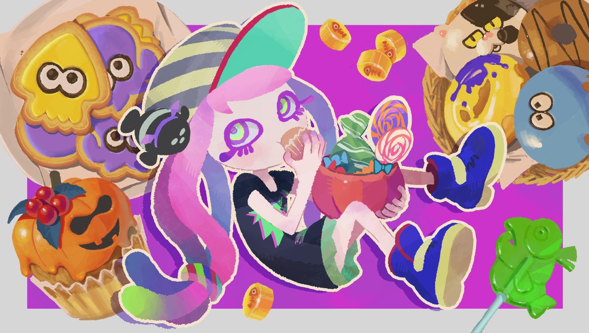 🍬 Wishing all you Inklings and Octolings a colourful, treat-filled Halloween tomorrow! 🍬 #Splatoon3