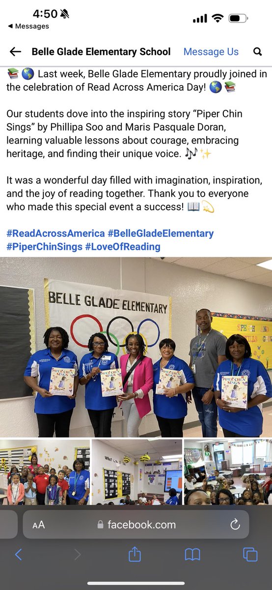 Read for the Record <a href="/BGEeagles/">Belle Glade El</a> 💙💙