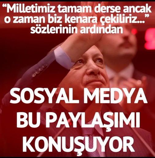 EyvallahDedi's tweet photo. Biz tamam diyoruz
Sizde tamam diyor musunuz ?

#Tamamistifa https://t.co/15XQgqMNon