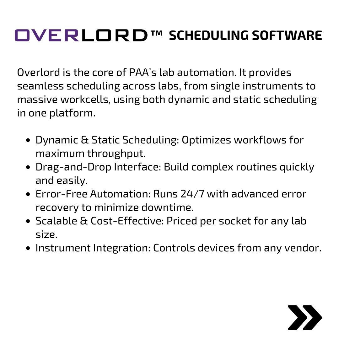 paautomation's tweet image. 🔍 Unlock the Full Power of Lab Automation with Overlord™
Check out our latest breakdown of this powerful software solution. 👇 
OR visit our website to learn more: 
paa-automation.com/products/overl…

#LaboratoryAutomation #OverlordSoftware #LabTech #SmartLab