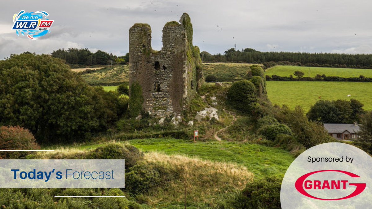 🌥️ Mostly dry today, with a few bright or sunny intervals and just the odd patch of drizzle. 
🌡️Mild, with highest temperatures of 13 to 16 degrees and light wind.💨
#WaterfordWeather thanks to
<a href="/GrantIRL/">Grant IRL</a> see wlrfm.com/weather