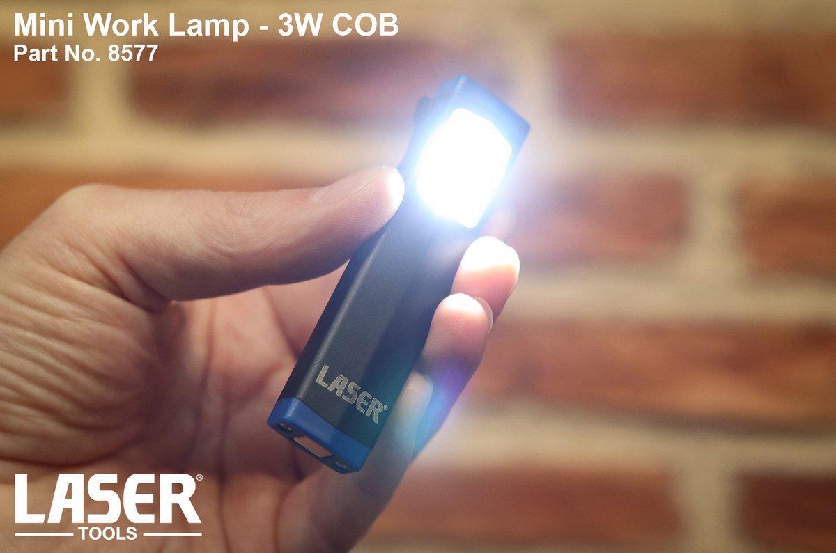 Laser_Tools's tweet photo. With the nights drawing in, and the possibility of having to work in darker workshops, we thought we'd take a look at this pocket-sized mini work lamp.
Available to order now from your local Laser Tools stockist. (Part No. 8577).
https://t.co/NAx4EiSmU8
#LaserTools https://t.co/7Auldn48ya