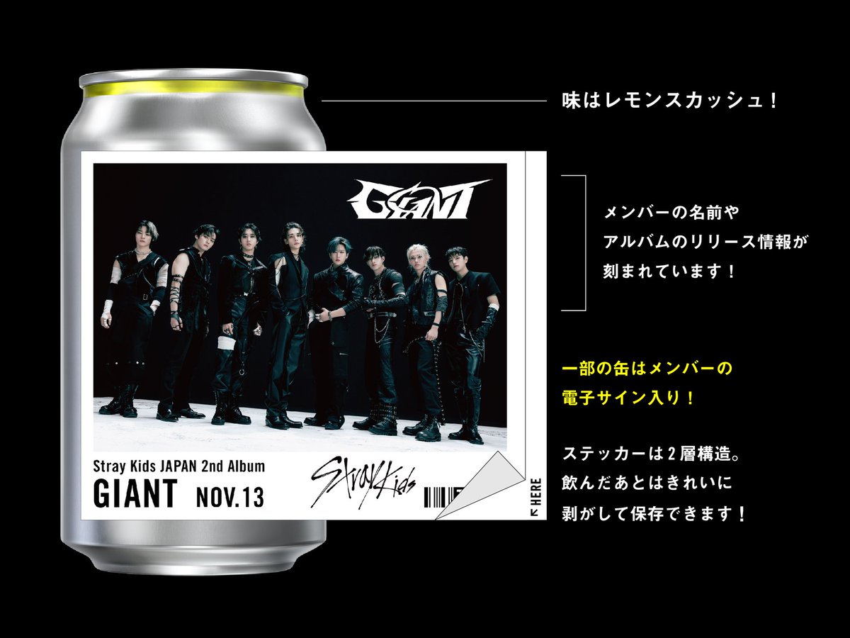 Stray Kids スキズ　チャンビン　ラベル缶　ステッカー スキズ ラベル缶 自販機 ステッカーのみ チャンビン1点 - メルカリ