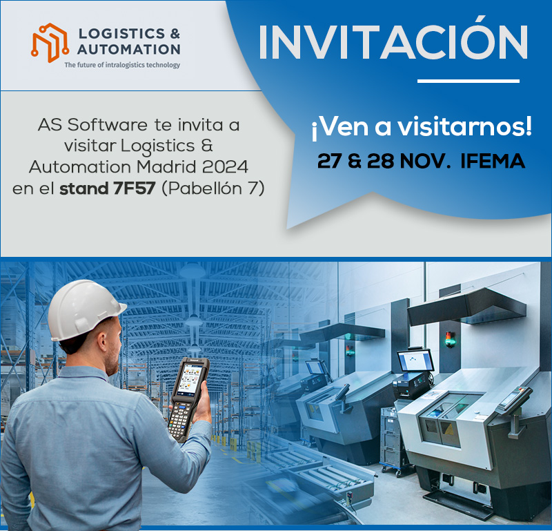 AS Software te invita a visitar Logistics &amp; Automation Madrid 2024 en el stand 7F57 (Pabellón 7). #ASSGA #ASCML #ASERP #ASeCommerce #assoftware

assoftware.es/blog/as-softwa…