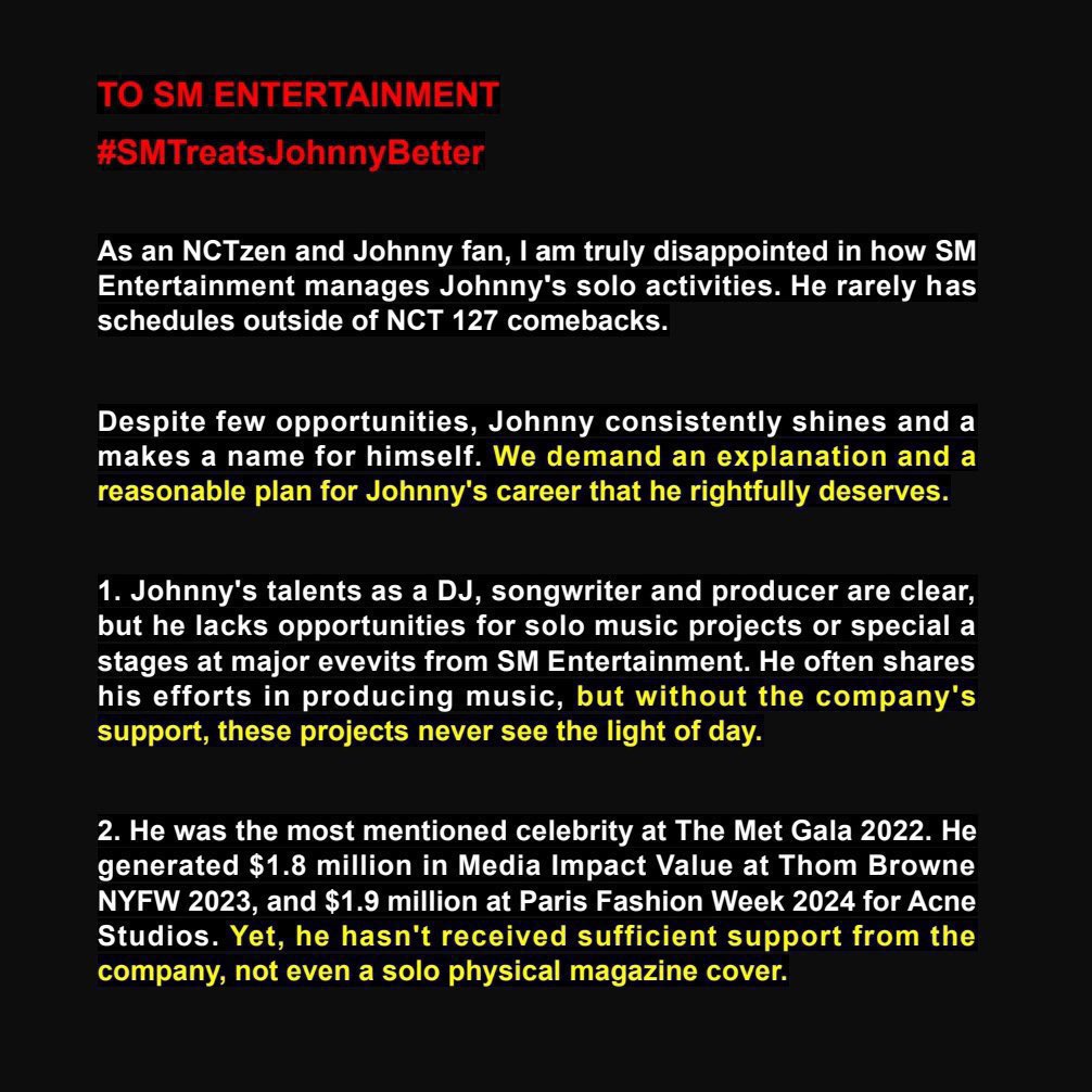pandasuh902's tweet photo. Vocal✅️ Dance✅️ Rap✅️ DJ ✅️MC ✅️Fashion Iconic ✅️
What do you want???
He has it all.

JOHNNY DESERVES BETTER 

@NCTsmtown
@NCTsmtown_127
@SMTOWNGLOBAL

#SMTreatsJohnnybetter https://t.co/vYgkZXvEHX