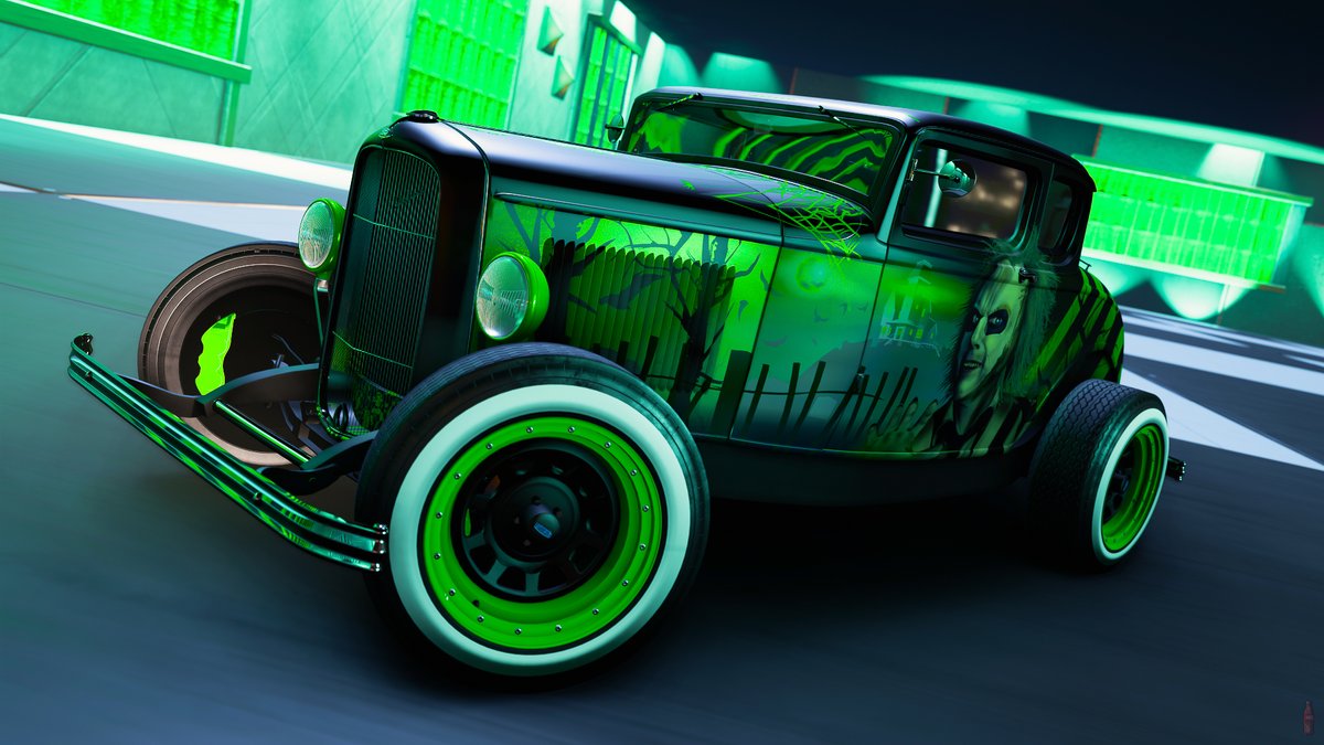 Drcolabottle's tweet photo. Ford De Luxe Five-Window Coupe
Beetlejuice livery by @stuzib85
SC: 111 869 536
@ForzaHorizon #ForzaScare #ForzaHorizon5 #VirtualPhotography #VGPunite #FH5 #Gamephoto #TheCapturedCollective #GhostArts #ForzaShare https://t.co/jUIVMALFeQ