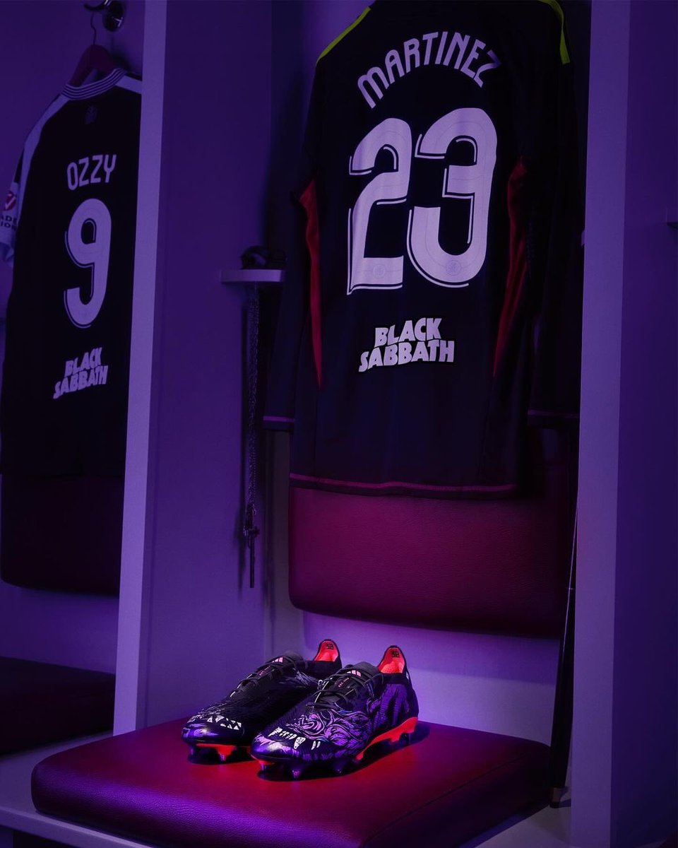 OzzyOsbourne's tweet photo. The Preds of Darkness 🤝 Prince of Darkness || Aston Villa and adidas celebrate legacy of Ozzy Osbourne and Black Sabbath: https://t.co/GDDVR59GBQ https://t.co/M93GrGFM0T
