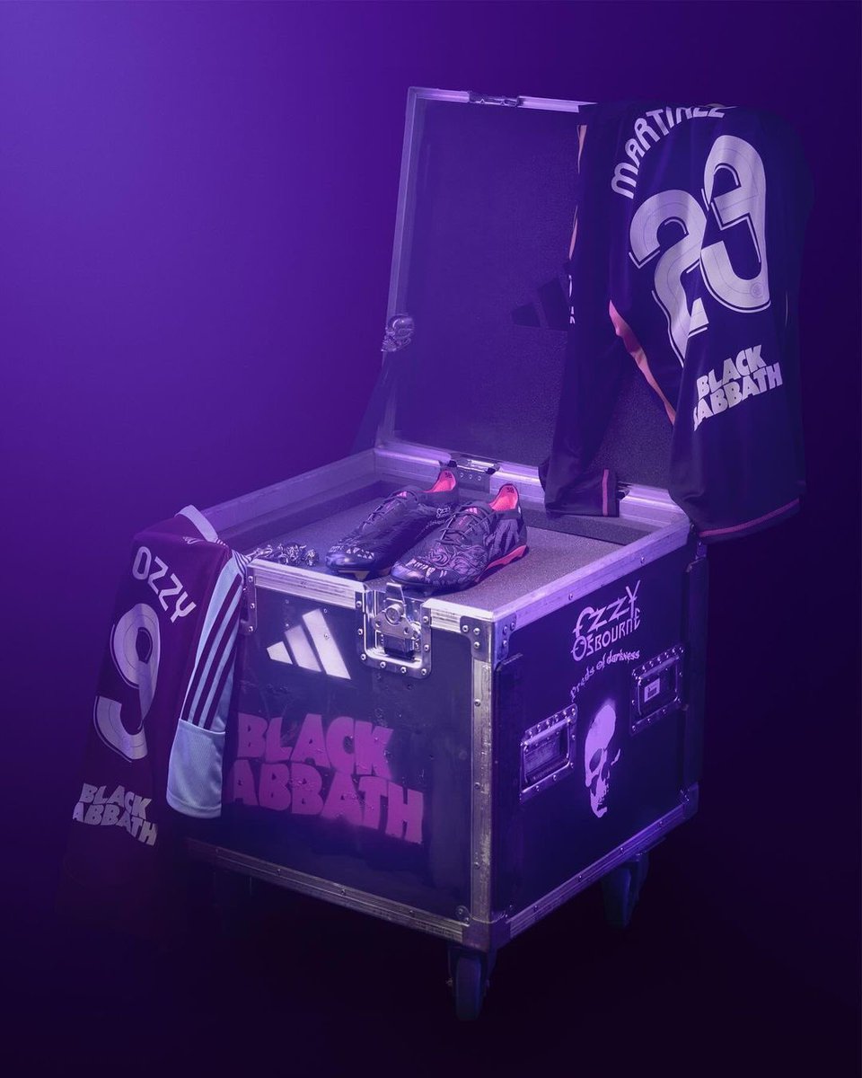 The Preds of Darkness 🤝 Prince of Darkness || Aston Villa and adidas celebrate legacy of Ozzy Osbourne and Black Sabbath: avfc.co.uk/news/2024/octo…