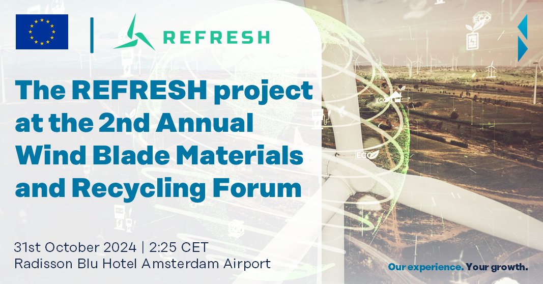 The Annual Wind Blade Materials and Recycling Forum kicks off today, and we’re set to dive into the latest in blade recycling and share progress on the <a href="/refresh_eu/">REFRESH project EU</a> project. Catch our presentation with <a href="/tecnalia/">TECNALIA</a> as we discuss the REFRESH concept for wind turbines.

#GrowWithRINA