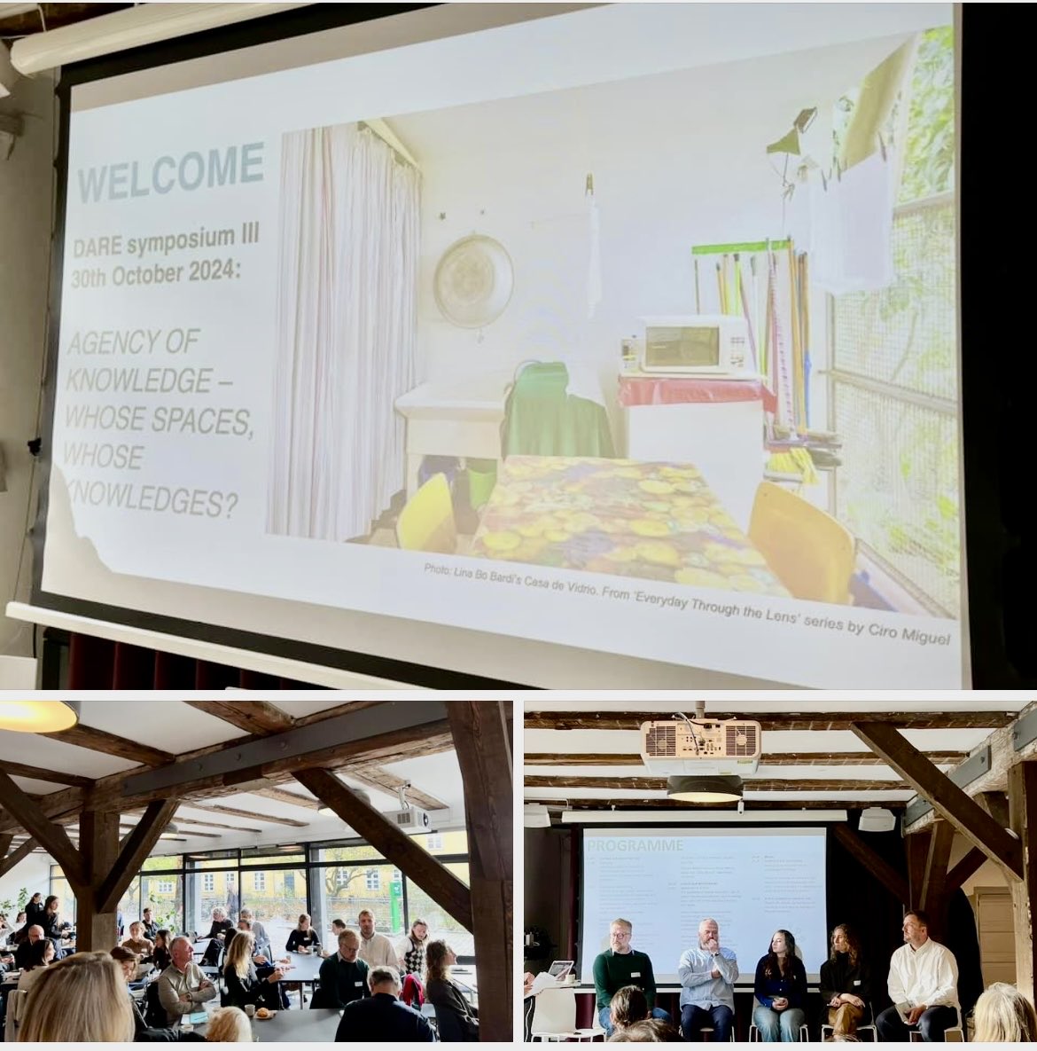 Great to do the kick off talk about “Making Worlds in a Knowledge Democracy” at the III DARE symposium on “Agency of Knowledge” #dare #aaucreate