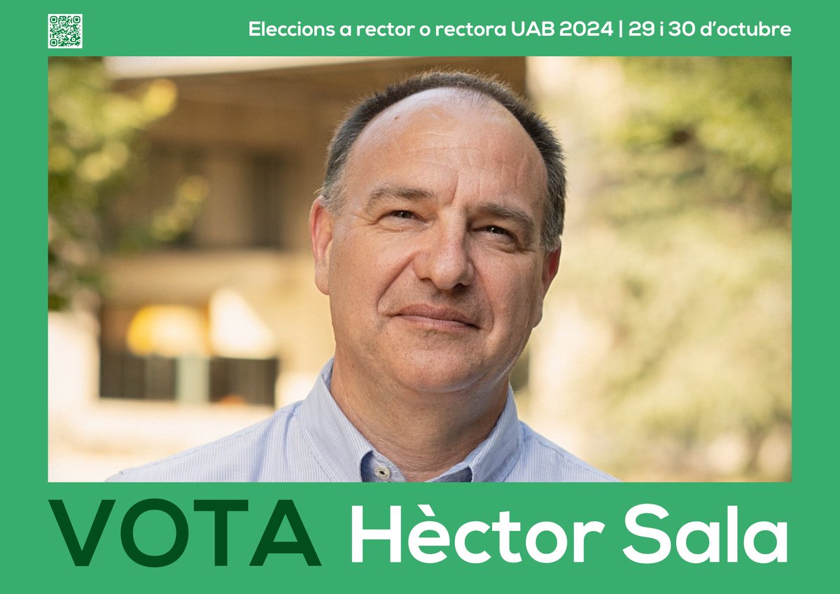 Queden poques hores per conèixer els resultats de les #eleccions de la <a href="/UABBarcelona/">Universitat Autònoma de Barcelona</a>. Si treballes o estudies a la UAB, pots votar fins a les 16:00. Recorda que tenim el millor candidat per la #UAB. Ens hi juguem molt! VOTA HÈCTOR SALA #votahectorsalauab