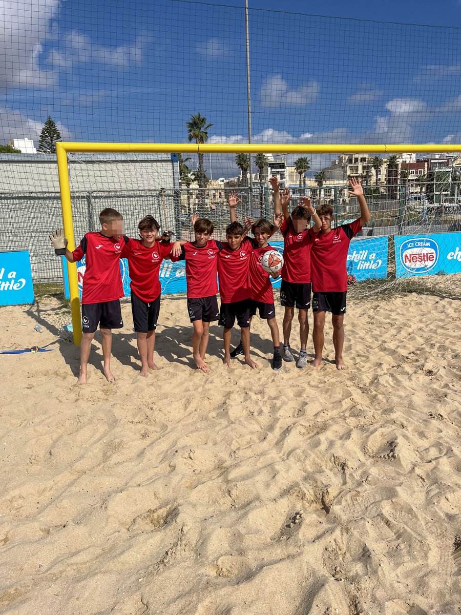 VerdalaSchool's tweet photo. Team VIS has made it to the Under 13's Beach Soccer Finals! Cheering on our boys as they prep for May! Go Team VIS! #vissports #internationalschoolsmalta #VIS #verdalainternationalschool #vismalta ⚽👏 https://t.co/iuiGoIgN7W