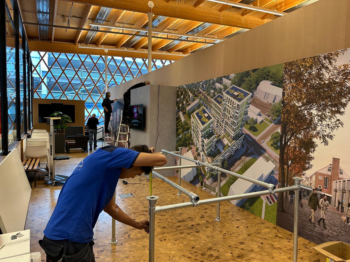 RWS_SAA's tweet photo. 🚧De verbouwing van het bezoekerscentrum InZicht verloopt voorspoedig en het resultaat belooft mooi te worden.

We zijn bijna klaar voor de opening in november 🍾 https://t.co/IubIWJOOHU