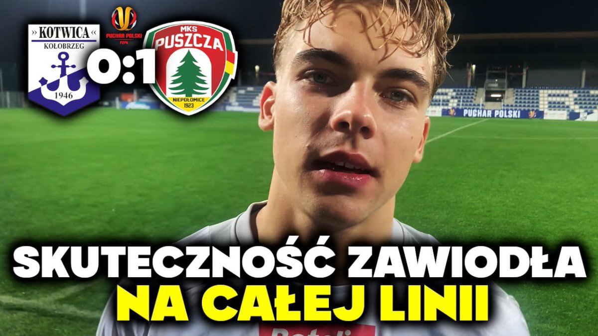 Marcel Bykowski młodzieżowiec ekipy <a href="/KotwicaMKP/">Kotwica Kołobrzeg</a> po spotkaniu w rozmowie ze mną skomentował wczorajszą porażkę z <a href="/MKSPuszcza/">MKS Puszcza Niepołomice</a> w meczu Pucharu Polski. 

youtu.be/Q8NIy-erOZc