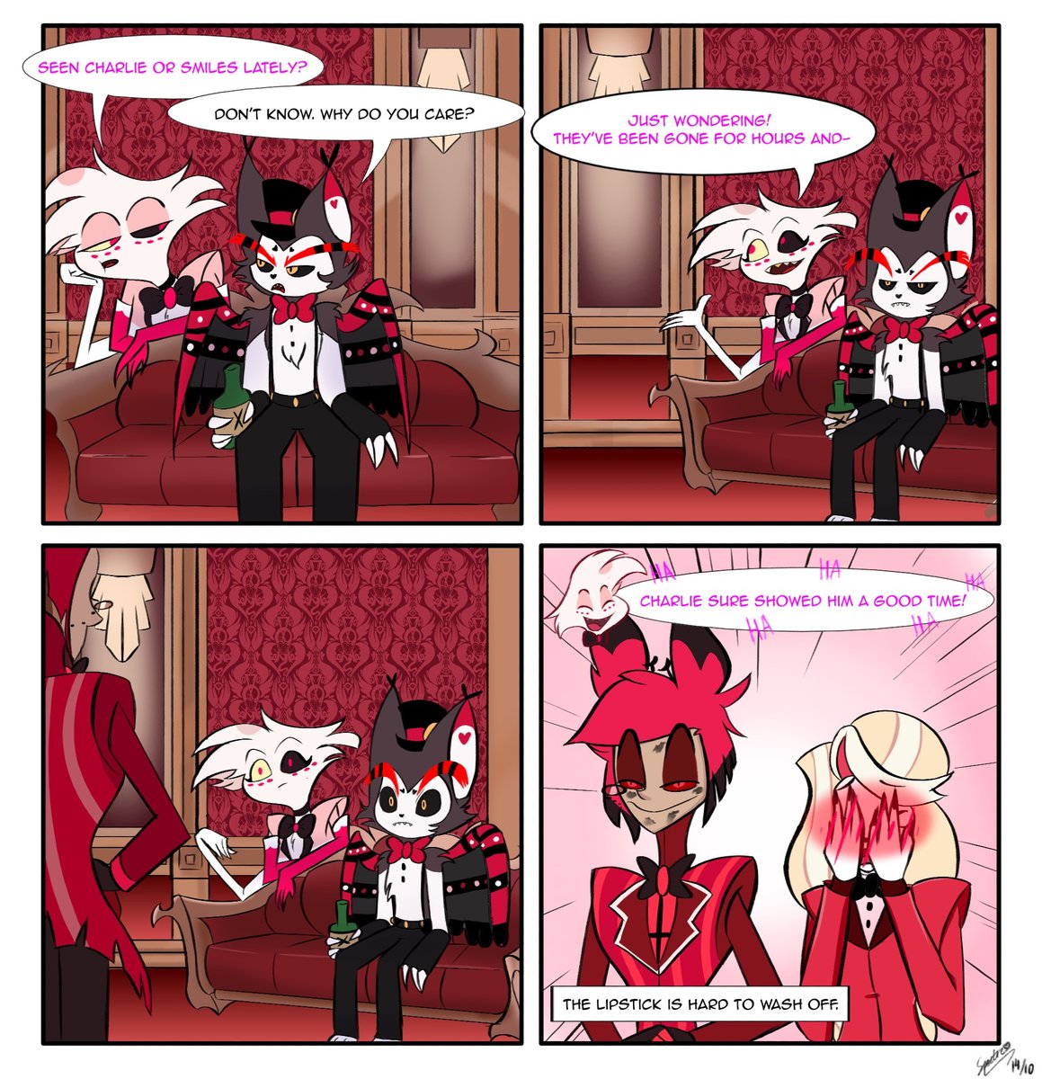 SpookySpectre42's tweet photo. #Charlastor #HazbinHotel https://t.co/dcDH38LkUh