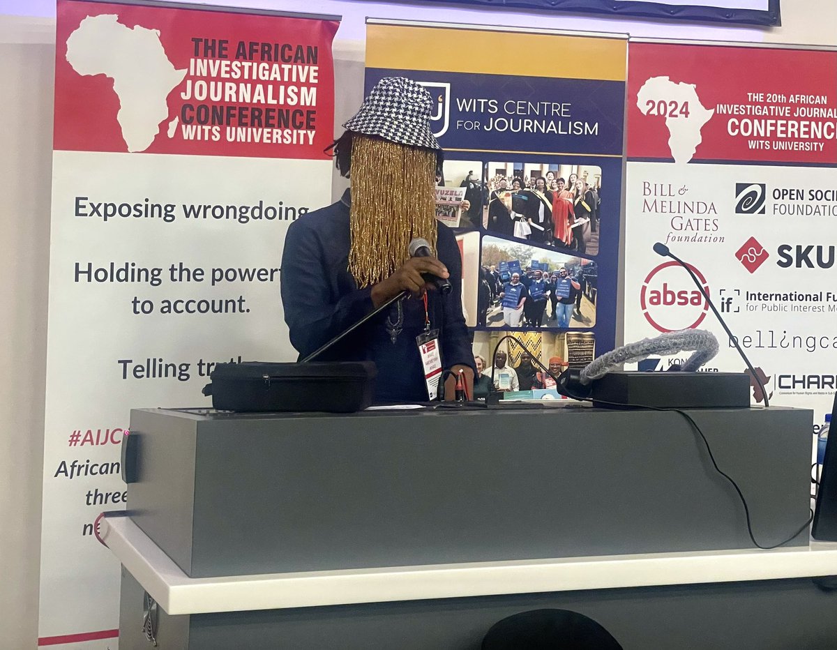 Anas Aremeyaw Anas has taken to the stage. He is recounting his investigations and explaining the results of them. He says he is focused on the impact of his journalism - to affect good on society.