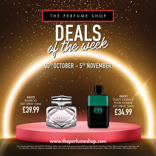 ClydeShopping's tweet photo. This week's exclusive deals for all customers. Visit us in store today @theperfumeshop #EarlyGifting2024 #theperfumeshop #tpssc https://t.co/C2tdpSYUPl