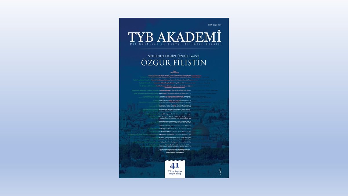 TYBAkademi's tweet photo. İslam Siyaset Düşüncesinde Zorbaların Devletinden Devletin Zorbalığına

Prof. Dr. Hasan Özalp yazdı.
TYB Akademi 41 / Özgür Filistin Sayısı / Mayıs 2024

👉https://t.co/1KEjAGw7NV https://t.co/KE2HozBSrW