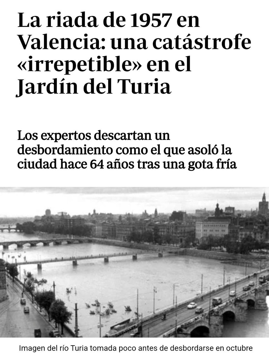 <a href="/Javiergaciaisac/">Javier García Isac</a> "Clima cambiatico" 1957
100 +muertos antes de las presas de regulación de caudal y del desvío del Turia
