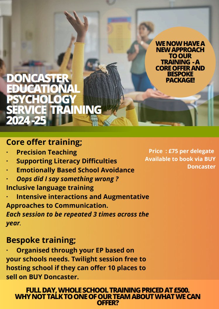 Thinking about upskilling in the New Year? Our core training for the Spring term is live on Buy Doncaster now!