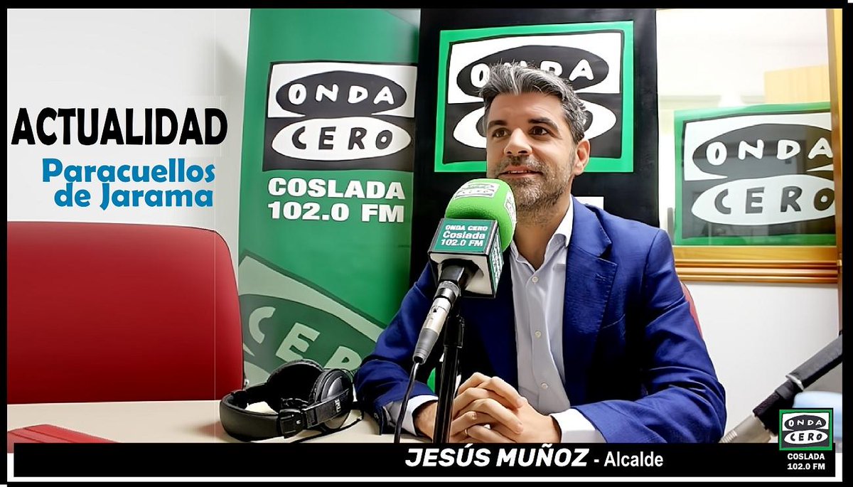 ENTREVISTA Jesús Muñoz, alcalde
ACTUALIDAD PARACUELLOS DE JARAMA.
Enlace
fb.watch/vxIYGuEopD/

<a href="/OndaCeroCoslada/">Onda Cero Coslada</a> 102.0 FM