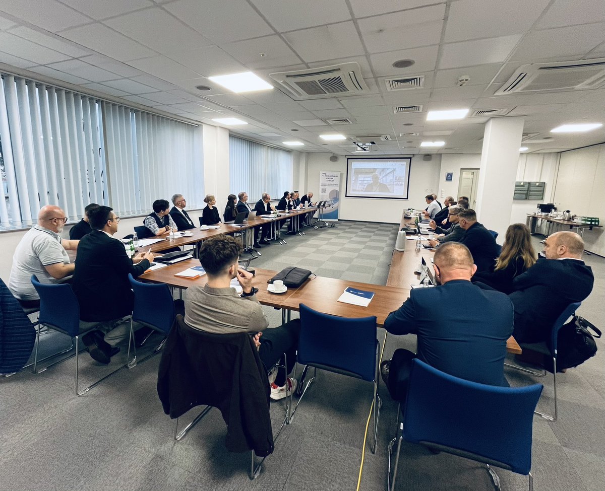 InvestInWroclaw's tweet photo. Today’s meeting of members of the Lower Silesian #Aviation Cluster in Legnica. We are discussing the challenges, plans and development of the #cluster in the coming months. #DKL #LSSE https://t.co/guaKt24yt5