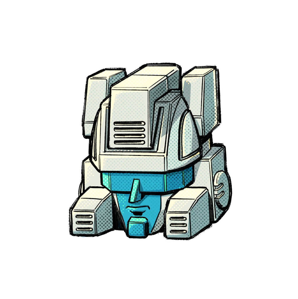 Oh man, only two days to go? Feel like I should have planned a big finale, but actually Inktober feels too long. That's a lot of momentum to keep up, even if it's good discipline. This is Technobot (the best combiner team) leader Scattershot for day 30.
#inktober #transformers
