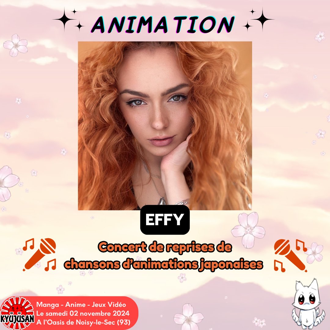 Effy est une artiste indépendante spécialisée dans la chanson et plus particulièrement dans les reprises de chansons d’animations Japonaises. Elle chante dans six langues différentes. Élue Meilleur espoir musical en 2016, elle est aujourd’hui suivie par plus de 40 000 personnes.