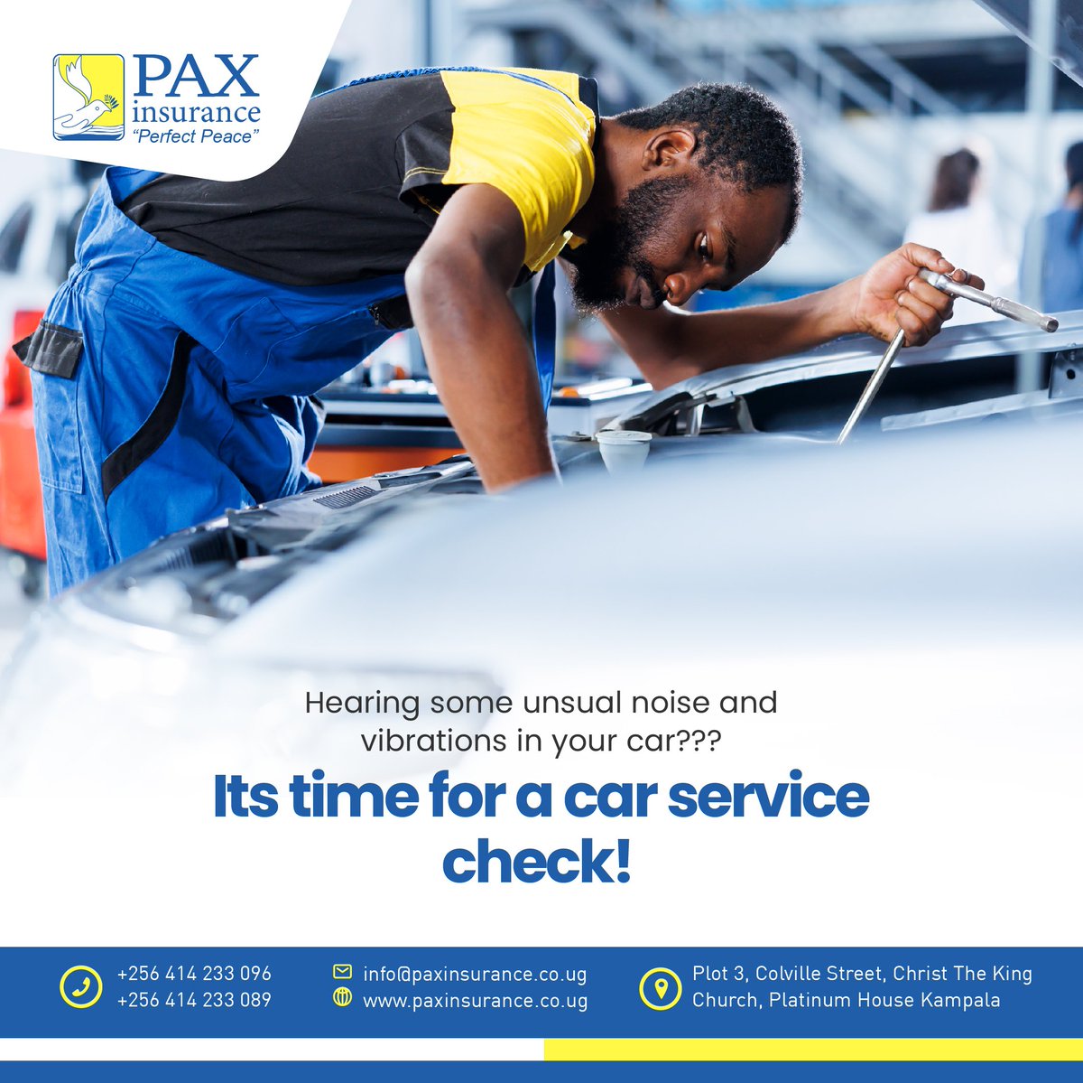 InsurancePax's tweet image. Do not let the unusual noises and vibrations start to sound normal in your ears. Take your car for a service check.

#Insurance #MotorInsurance #MotorComprehensiveInsurance