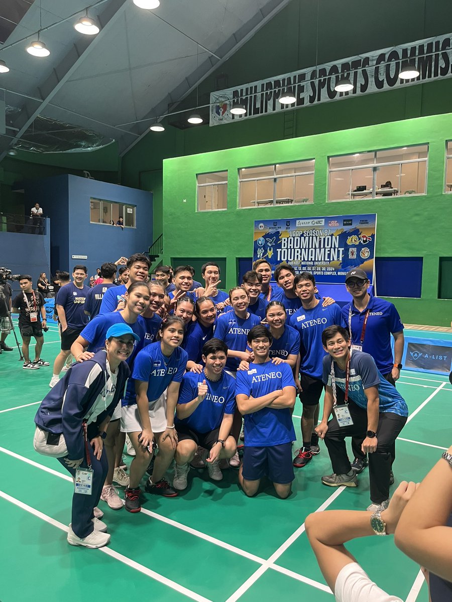 Gabriel Quizan (@gab_theguidon) on Twitter photo Dual Silver-Medalist Ateneo Badminton Teams gather for the UAAP Season 87 Badminton Awarding Ceremonies
<a href="/TheGUIDONSports/">The GUIDON Sports</a>
#UAAPBadminton Dual Silver-Medalist Ateneo Badminton Teams gather for the UAAP Season 87 Badminton Awarding Ceremonies
<a href="/TheGUIDONSports/">The GUIDON Sports</a>
#UAAPBadminton