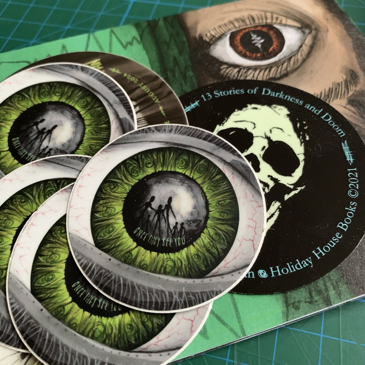 On the news this morning; gov. advice to give out stickers to trick-or-treaters instead of tooth-rotting sweeties. Of course I have been doing this for years 💅🏻 
(but there’s a always a nice little quality choc bar in there too, I’m not a *total* bastard)