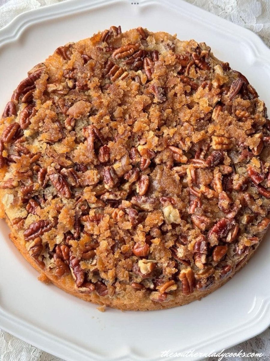 SouthLadyCooks's tweet photo. Recipe➡️ https://t.co/3LNxwppElE
This little pecan upside-down cake is so easy and wonderful with coffee. You don’t even need a mixer for this one.  #pecan #dessert https://t.co/VC7KU1VGyM