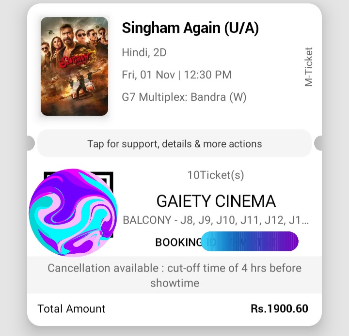 BeingADian's tweet image. Booked 20 tickets for #SinghamAgain
FDFS
#AjayDevgn ♥️