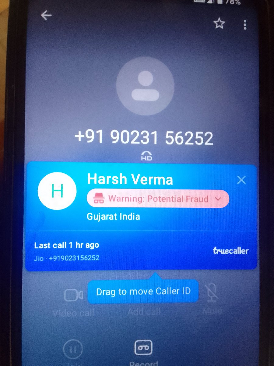 Anything830500's tweet photo. @JioCare @reliancejio @truecaller_in @Truecaller @SPTapi Check this photo. Harsh Verma Potential fraud, block list, text message someone using my number in Indian post, adhar card otp automatic messages. No solution given by jio. Though complaint many times. https://t.co/RehyGCqgDx