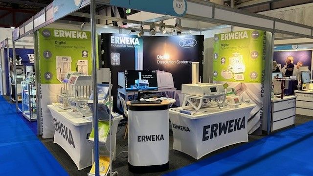 TotalLabService's tweet image. We're @LABINNOVATIONS again today and tomorrow - come and take a look at our ERWEKA tablet testing equipment.