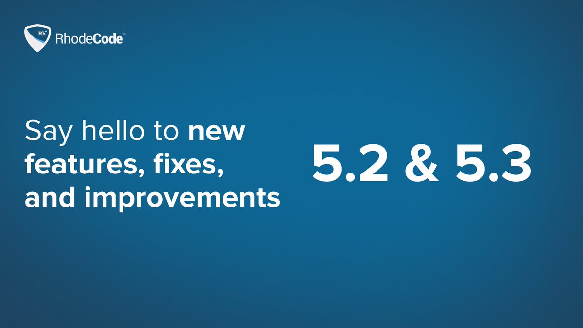 RhodeCode 5.2 &amp; 5.3 are live!

📁 S3 Artifact Storage for large file management.
🛡️ New Security Controls to block outdated VCS clients.
🔐 Azure SAML Authentication for seamless identity management.

See all the details here: 
rhodecode.com/blog/154/rhode…

#SVN #mercurial #git #dev