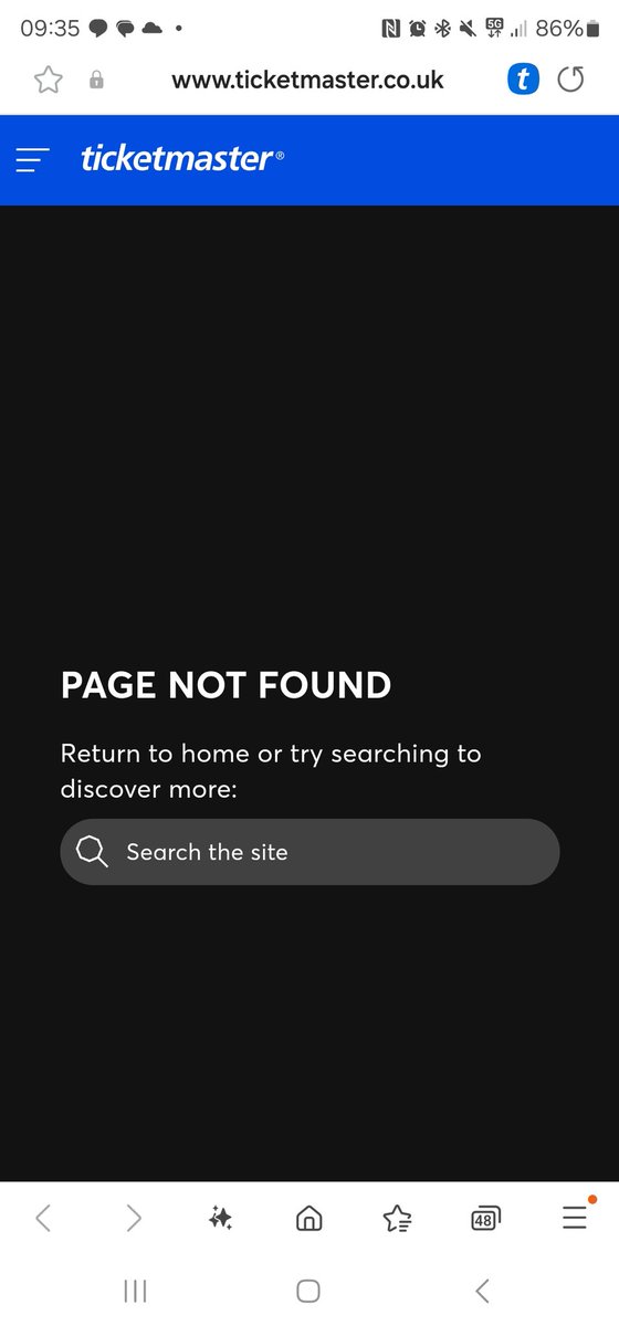 smartstuff28's tweet photo. @TicketmasterCS  please sort out the presale for Sophie Ellis Bextor Nottingham. Link from official presale sends you to this. Tried multiple devices, multiple browsers. Only Nottingham doesn't work https://t.co/0m0tDUO6Ar