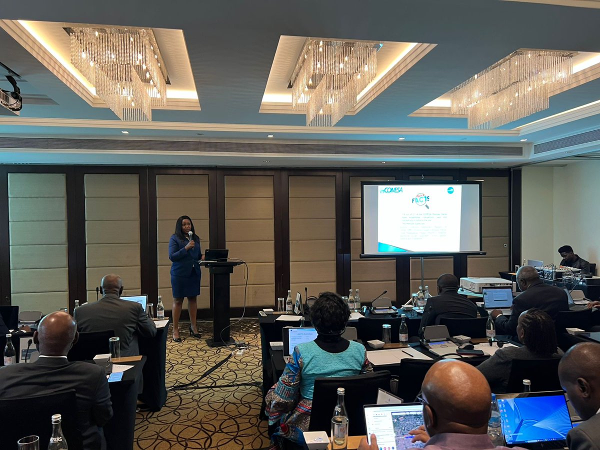 CCC_COMESA's tweet image. #CCC Principal Legal Officer (RPA),Ms Alexia Waweru,presented on regulation of competition&amp;amp; consumer protection in the #COMESARegion including discussion on key aviation cases CCC has handled,CCC adjudicative process&amp;amp; proposed amendments to #COMESA Competition Regulations.