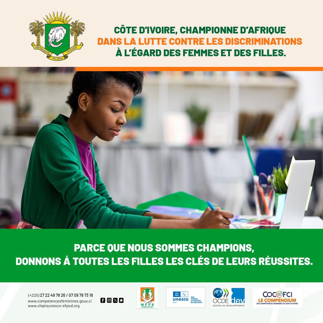 cocof_ci's tweet photo. Investir dans l'éducation des filles, c'est bâtir un avenir meilleur !💪

Comment, selon vous,  pouvoir-nous  mieux soutenir la réussite des jeunes filles ? 🤔

#sigi #DiscriminationsZero #SIGI2023 #EgalitéDesChances https://t.co/7gM3Gy4nJ3