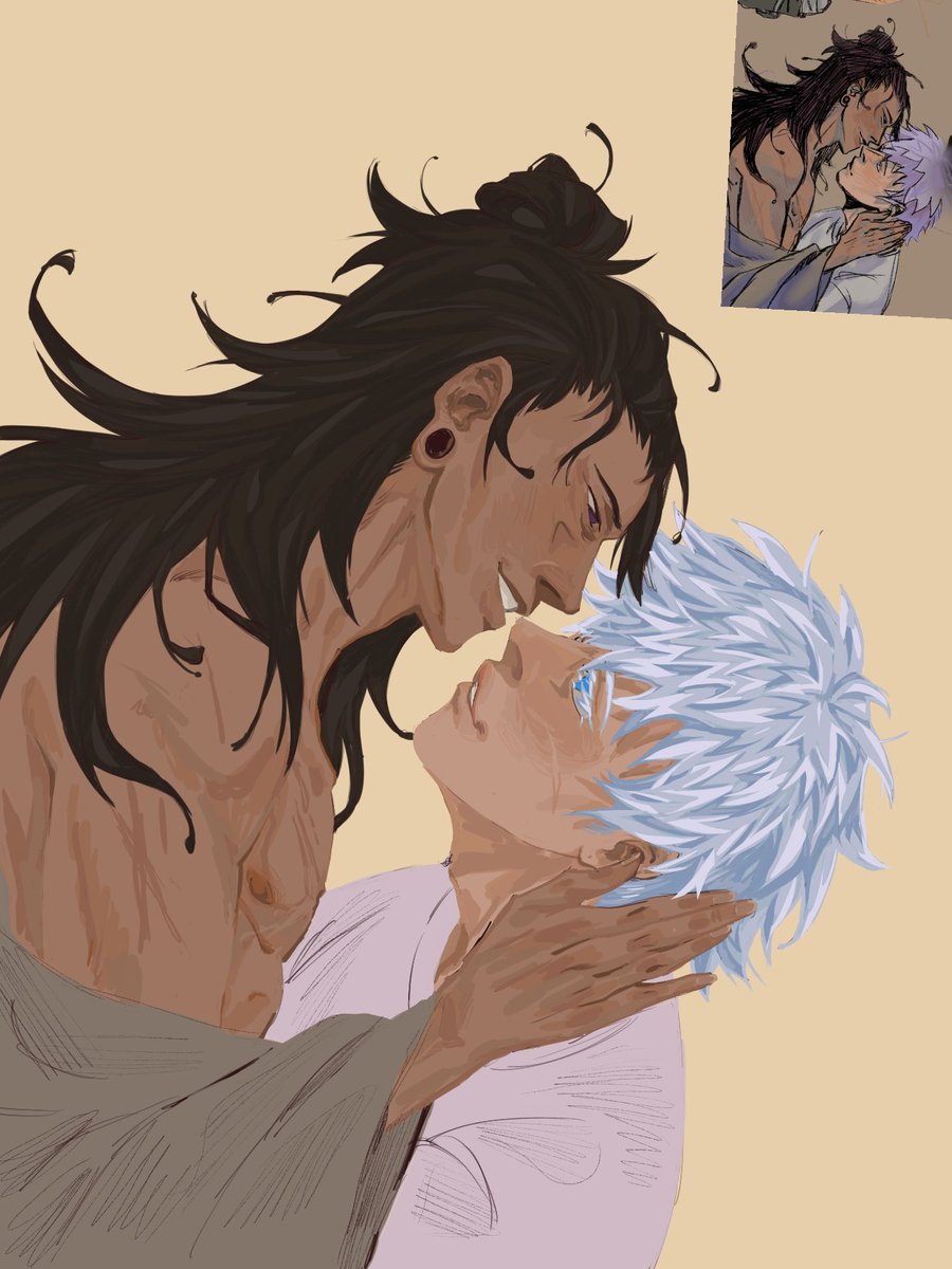 rapirq's tweet photo. redraw! 
2024/2023
#satosugu #jjk https://t.co/7kwKPckzS6
