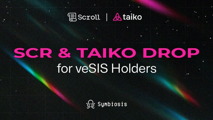 Sam_DAO_NFT's tweet photo. 🔥 Hey there, Symbiots! 🌈 It’s a thrilling airdrop day! 🐙 Get ready to receive $SCR, $TAIKO, and $SIS!
🤗 Big thanks to #Scroll_ZKP and #Taikoxyz for this special gift for our long-term supporters!
🔗 Connect your wallet now: https://t.co/anJ9Lk7fR4
💰 If you're an active $veSIS holder, you can share in $17,500 of $SCR and $10,000 of $TAIKO! 🎊
#Crypto #Blockchain #Bitcoin #Ethereum #DeFi #NFT #Altcoins #CryptoNews #HODL #CryptoTrading
