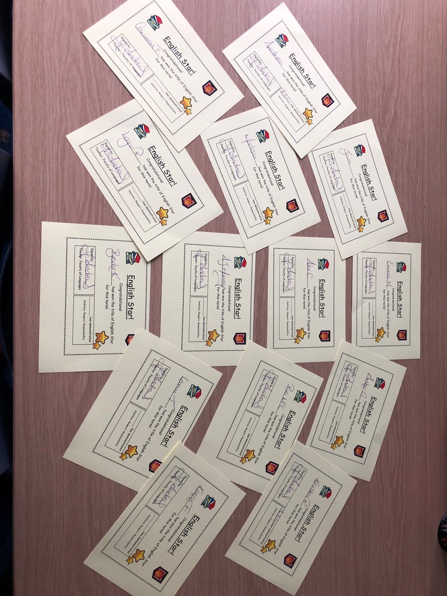 Irvine Royal Academy English and Languages Faculty (@iralanguages) on Twitter photo Congratulations to our English Stars for October, who have went above and beyond in displaying the school values! <a href="/IrvineRoyalAcad/">Irvine Royal Academy</a>
Senior Phase:
Emma
Kiersten
Kenzie
AJ
Lennon
Jaia
Cameron
BGE:
Alex
Brodie
Rio
Amber
Anastasia
Madison
Logan Congratulations to our English Stars for October, who have went above and beyond in displaying the school values! <a href="/IrvineRoyalAcad/">Irvine Royal Academy</a>
Senior Phase:
Emma
Kiersten
Kenzie
AJ
Lennon
Jaia
Cameron
BGE:
Alex
Brodie
Rio
Amber
Anastasia
Madison
Logan