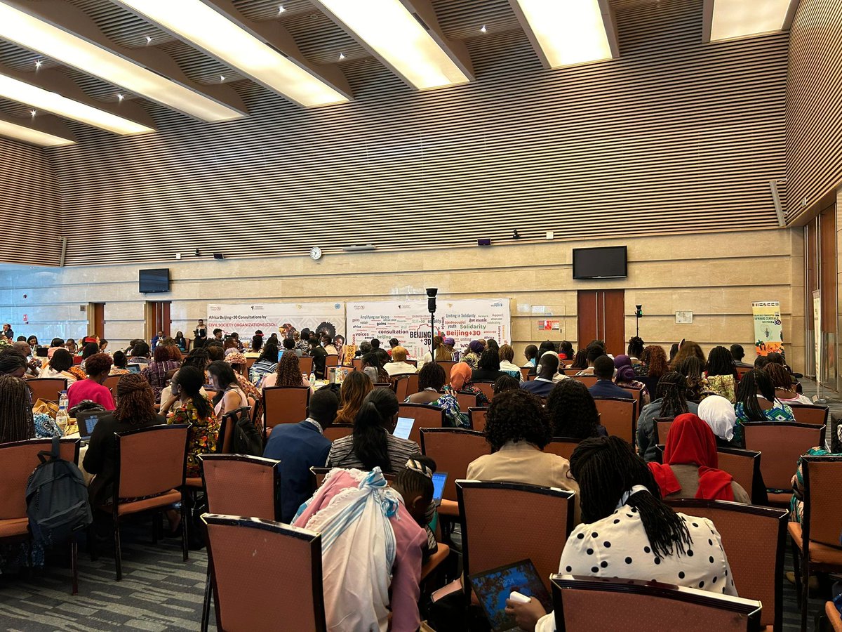 AU_WGYD's tweet photo. The #Beijing30 Africa Youth &amp; CSOs consultations are currently underway in Addis Ababa, Ethiopia. The consultations will take stock of progress made in implementing the Beijing Declaration &amp; Platform for Action to advance #GEWE in Africa. https://t.co/dN9YY9kDPx