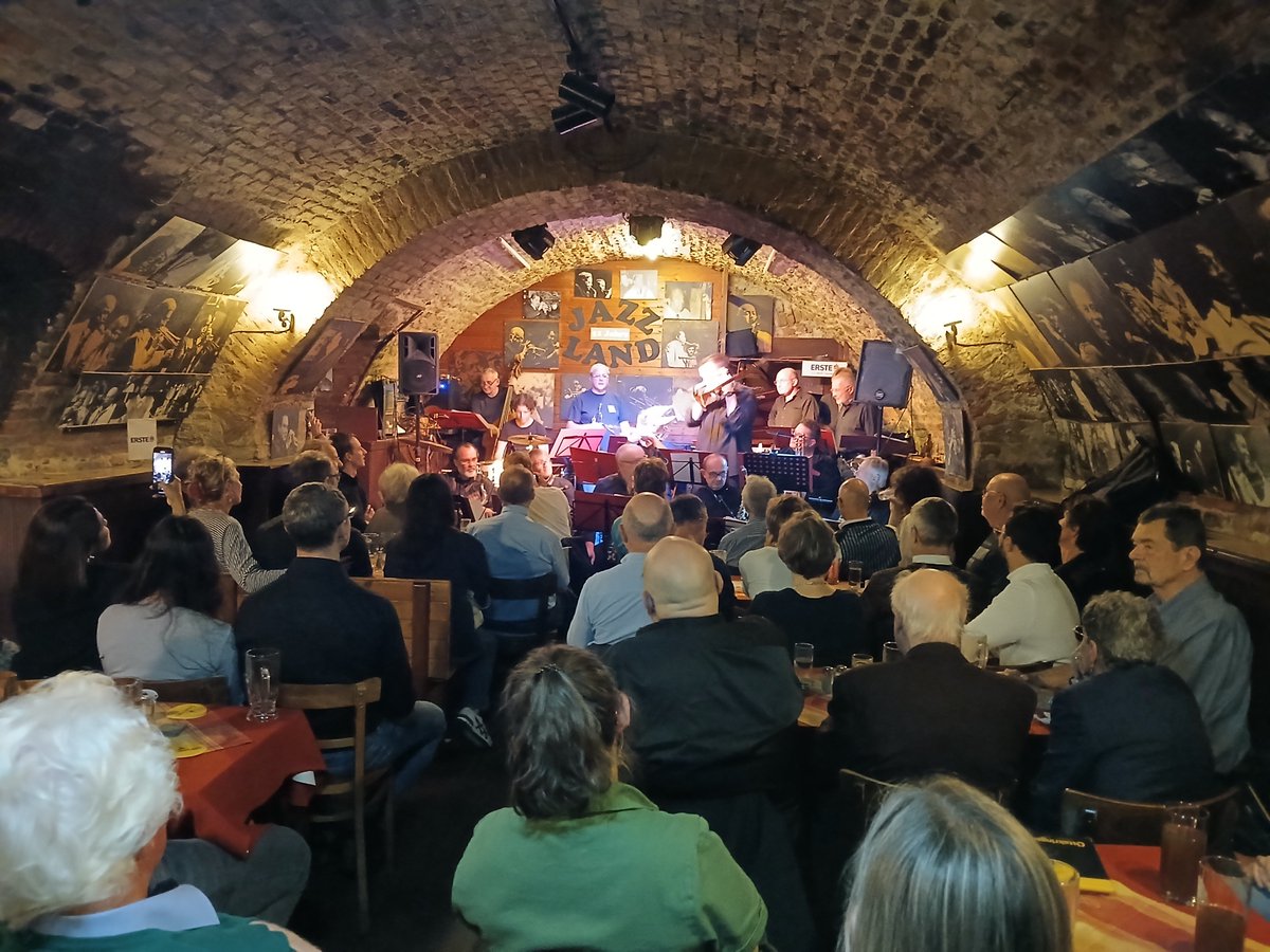 Gavin Milnthorpe (@gavmilnthorpe) on Twitter photo Underground jazz bar in Vienna. Hot, loud and busy...but still not a patch on <a href="/HunterClubBSE/">Hunter Club</a>
The man on the door even looked like the Austrian <a href="/chri/">Cricri D'Am</a> Underground jazz bar in Vienna. Hot, loud and busy...but still not a patch on <a href="/HunterClubBSE/">Hunter Club</a>
The man on the door even looked like the Austrian <a href="/chri/">Cricri D'Am</a>