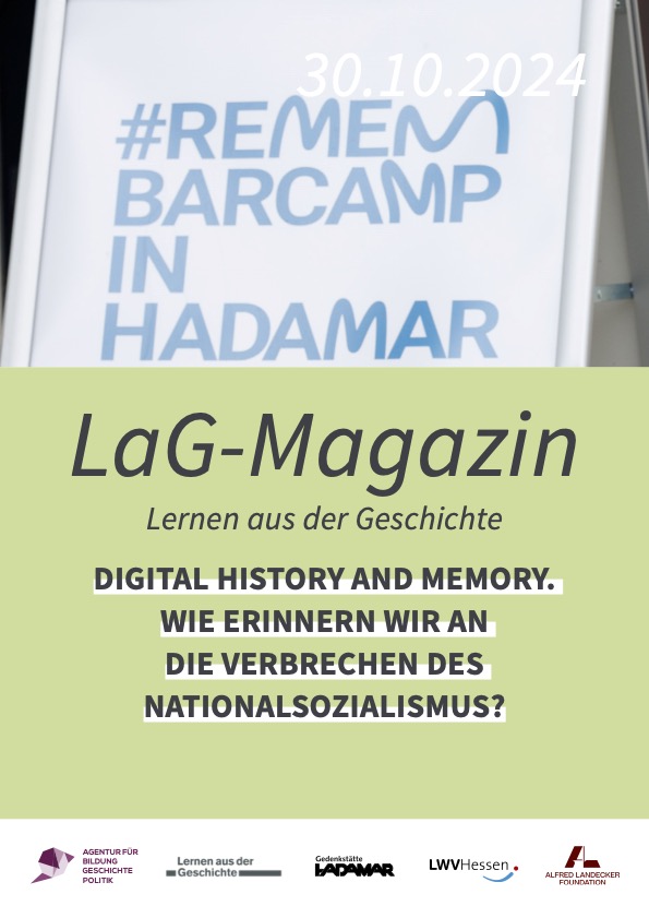LernGesch's tweet photo. Das neue LaG-Magazin 10/24: 

Digitale Vermittlung ist ein fester Bestandteil des Erinnerns an die NS-Verbrechen geworden.  
Wir werfen einen Blick auf den Stand der Debatte von Digital History and Memory u. aktuelle Herausforderungen in diesem Feld. 

➡️ https://t.co/Ok8tWNgNrd https://t.co/lkrP2bLQOq
