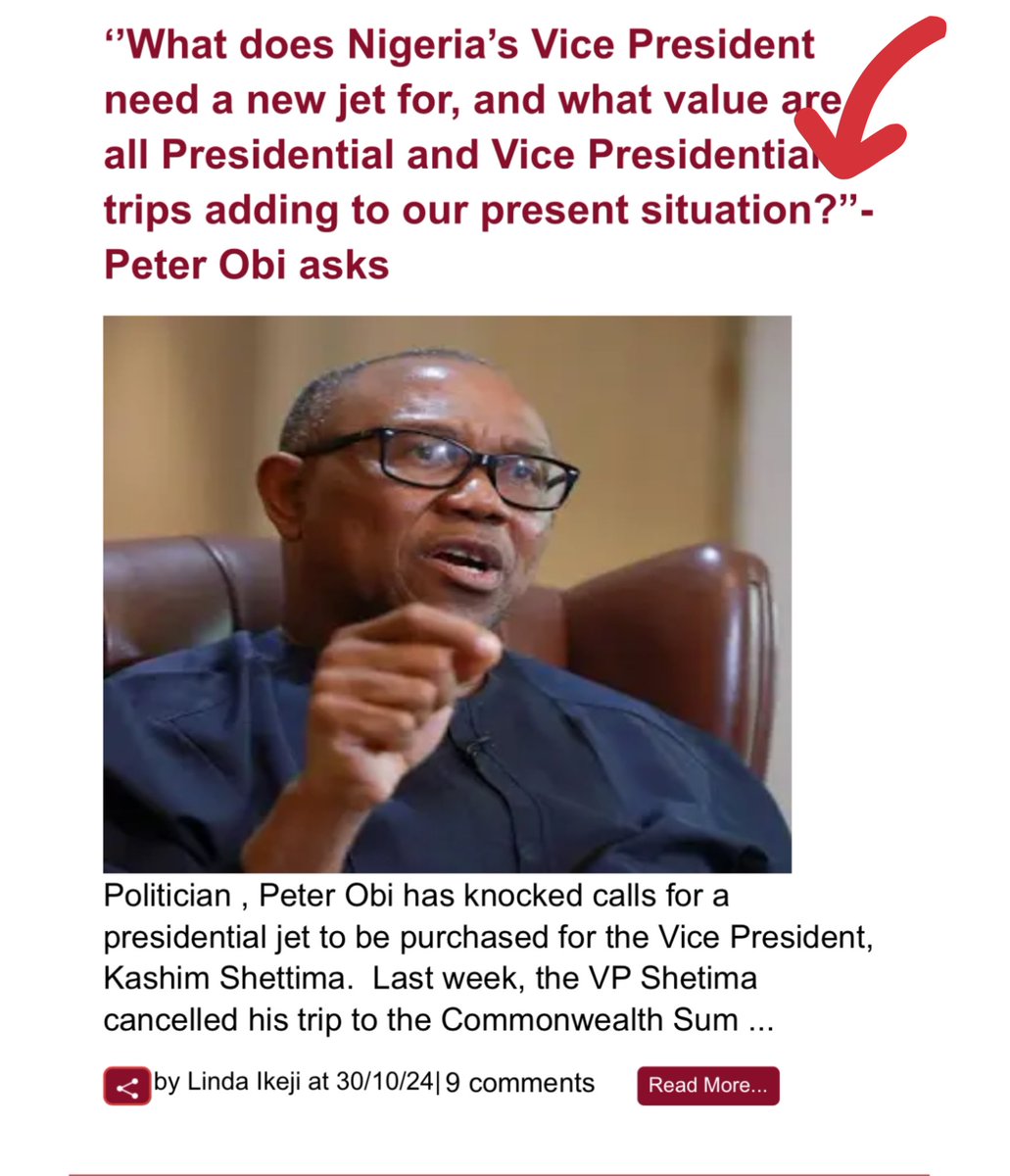 renoomokri's tweet photo. Said by a man who bought 400 SUVs for Anambra Igwes. Can Peter Obi tell us whether Anambra Igwes bring more value to Nigeria than the President and Vice President of Nigeria? 

Was it not because of Obasanjo's presidential trips that Nigeria's debts were cancelled in 2003? Was it not during President Tinubu's presidential trips that Nigeria and Qatar signed seven trade agreements worth over $2 billion? 

Was it not also due to Vice President Shettima's trips that Nigeria and Ericsson signed a billion-dollar deal at Ericsson’s Global headquarters in Sweden?

Peter Obi has no clue what it takes to be President. That is why he just wakes up and vomits nonsense because of his desperation to be President. A man who could not even build a single school in eight years as Governor because he was too busy building breweries. 

#TableShaker